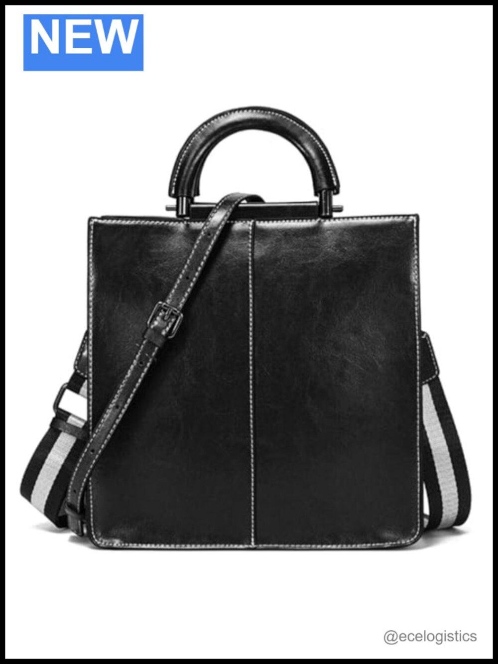 Genuine Leather Satchel Handbag - Vintage Handmade Shoulder & Crossbody Purse